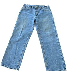 Carhartt Men's‎ Blue Relaxed Fit Straight Jeans Size 36x32 Denim